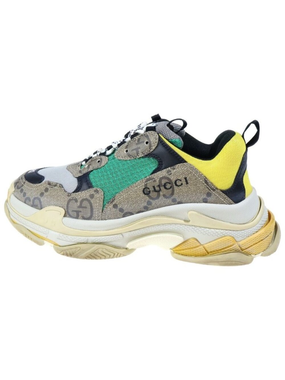Gucci the Hacker Project Triple S Sneakers Beige